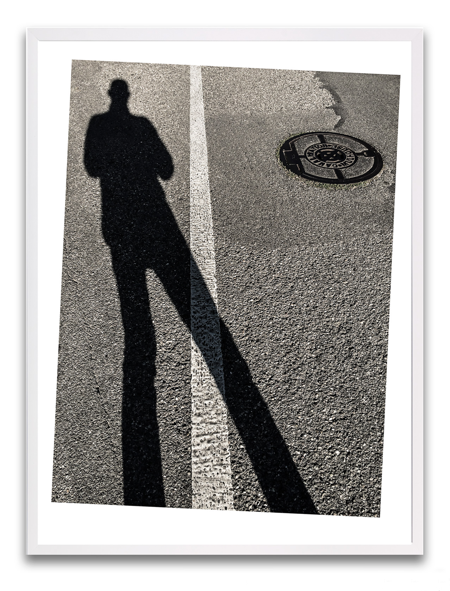 Autoshade Mulhouse met lijn en putdeksel, gedraaid