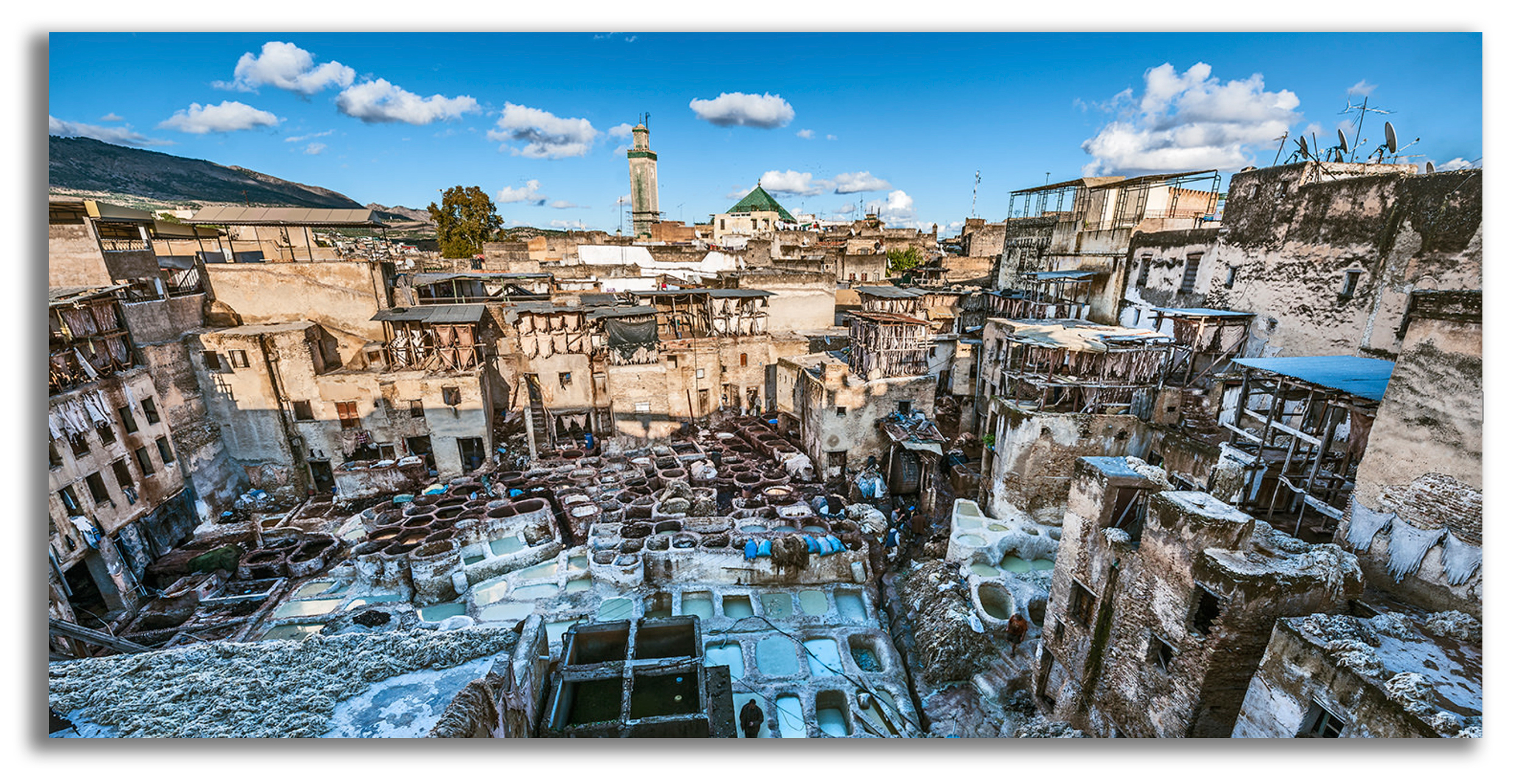 Leerlooierij Fez, Marokko