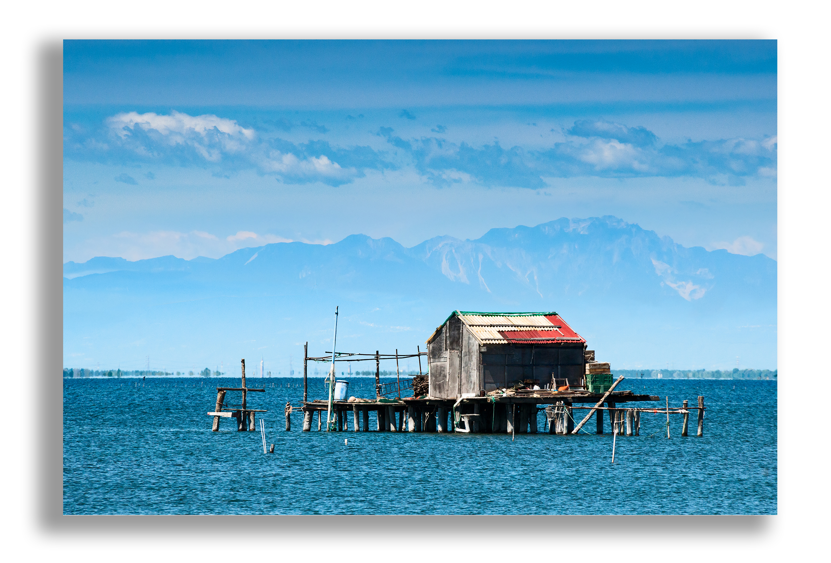 Visserseiland in baai van Venetië